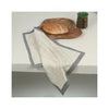 Hand Block Printed Cotton Towel - Tea Break - Bagel - in use