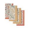 Bloom Sienna Hand Block Printed Cotton Napkins Set of 4
