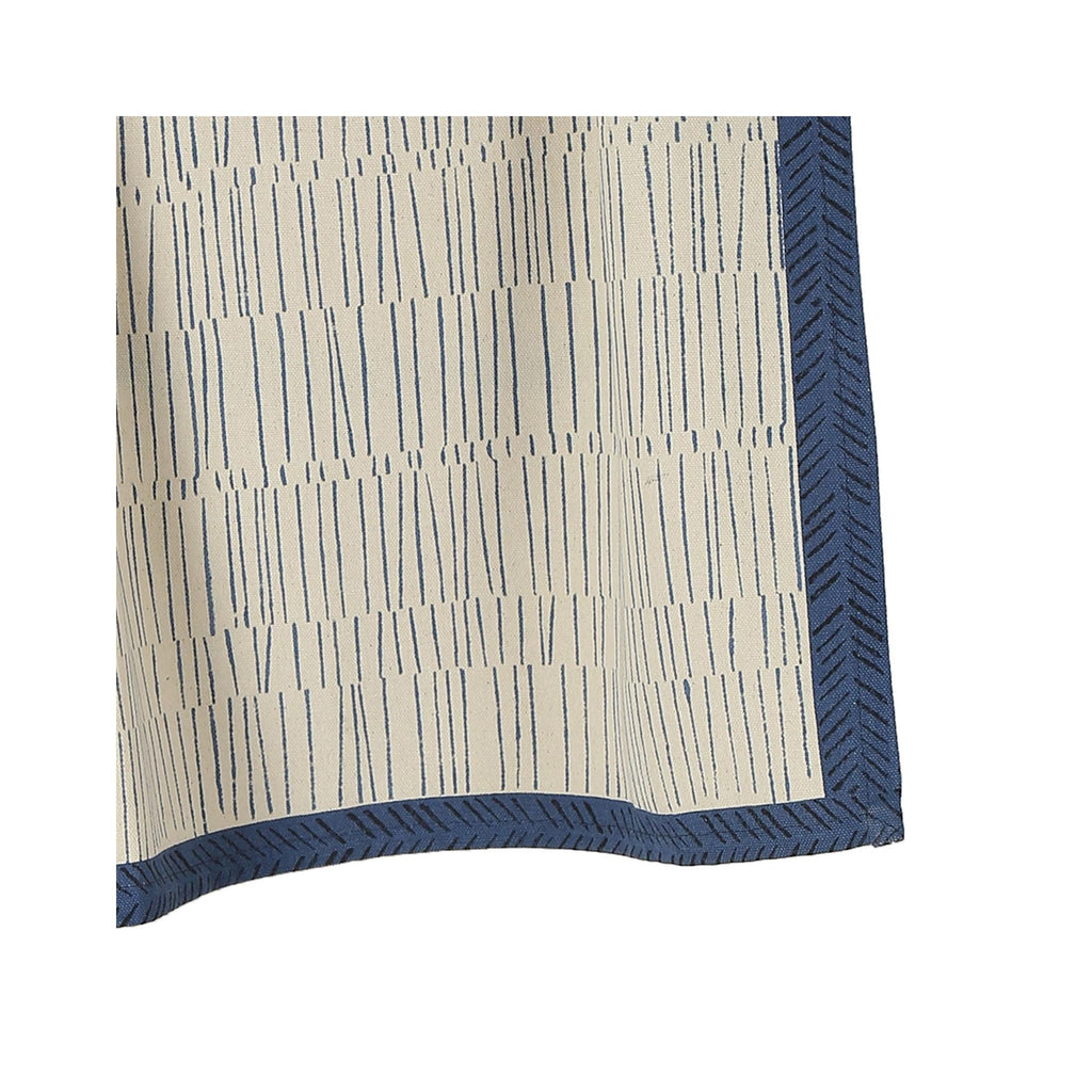 Hand Block Printed Cotton Towel - Tea Break - Croissant - detail