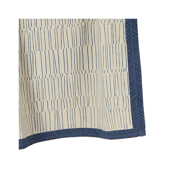 Hand Block Printed Cotton Towel - Tea Break - Croissant - detail