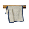 Hand Block Printed Cotton Towel - Tea Break - Croissant - hanging