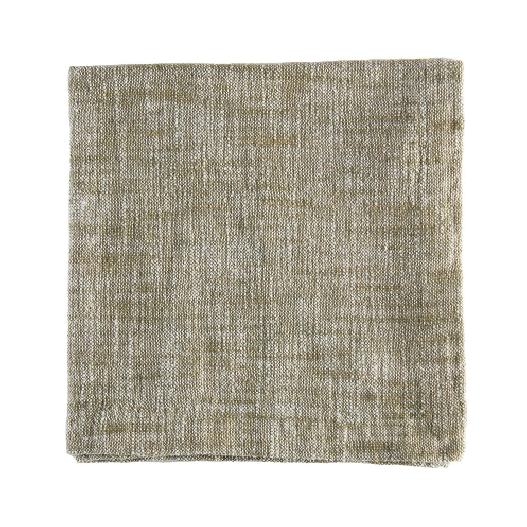 Chambray Cotton Napkins -Olive