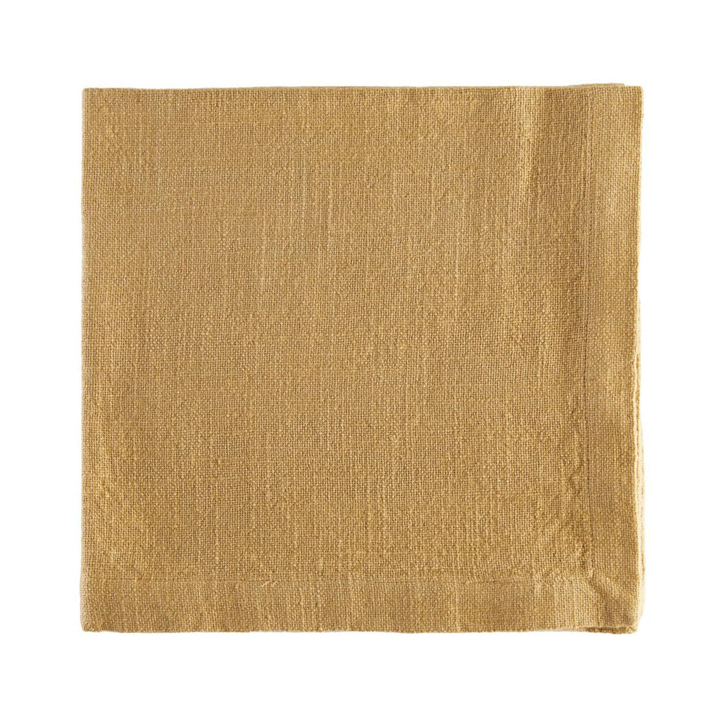 Logan Solid Cotton Napkins - Dijon