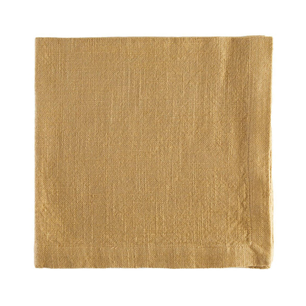 Logan Solid Cotton Napkins - Dijon