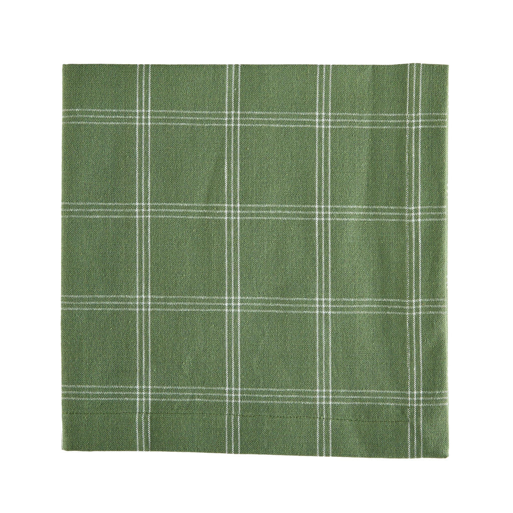 Hazel Grid Napkins - Forest
