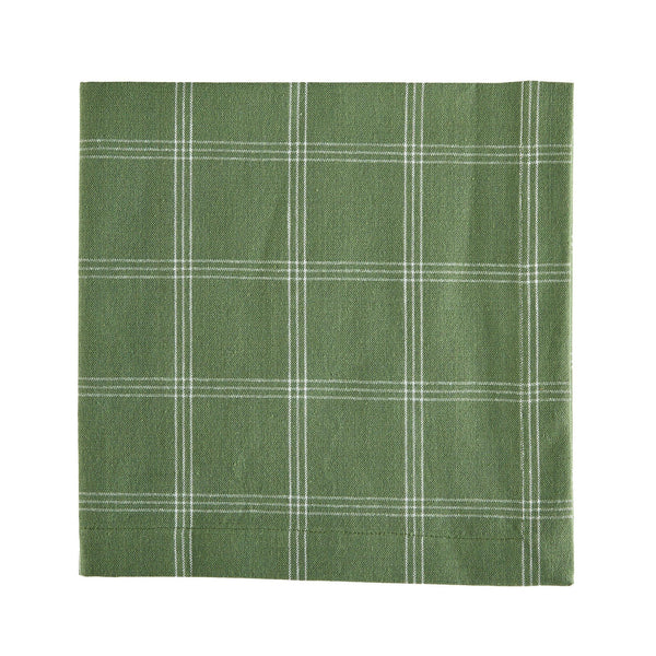 Hazel Grid Napkins - Forest