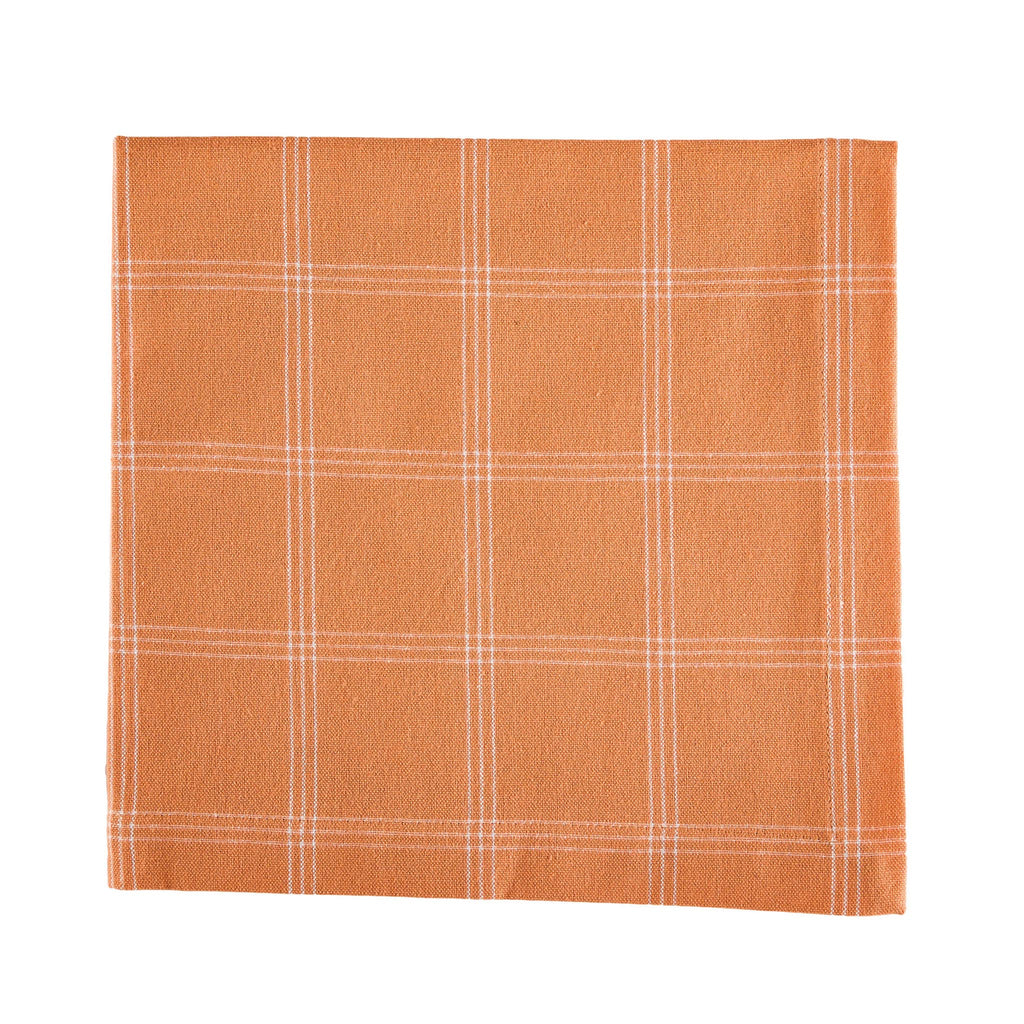 Hazel Grid Napkins - Pumpkin