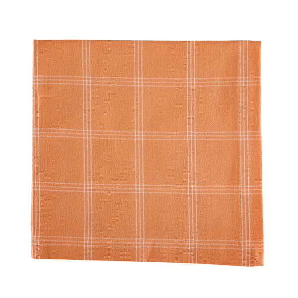 Hazel Grid Napkins - Pumpkin