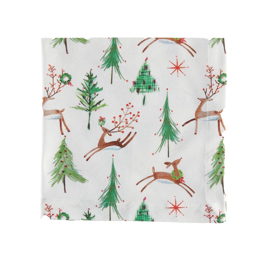 Frolicking Reindeer Napkin