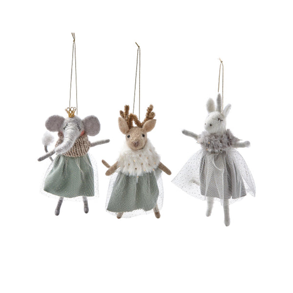 Glam Animals Ornaments