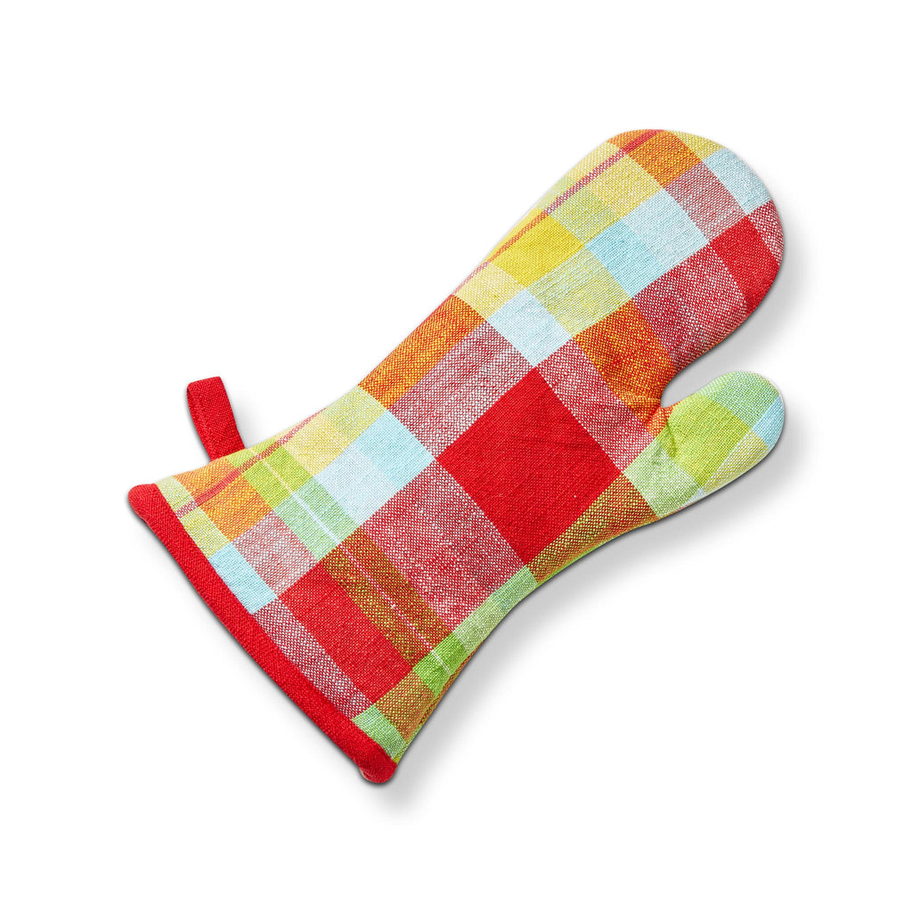 Fresh Plaid Oven Mitt