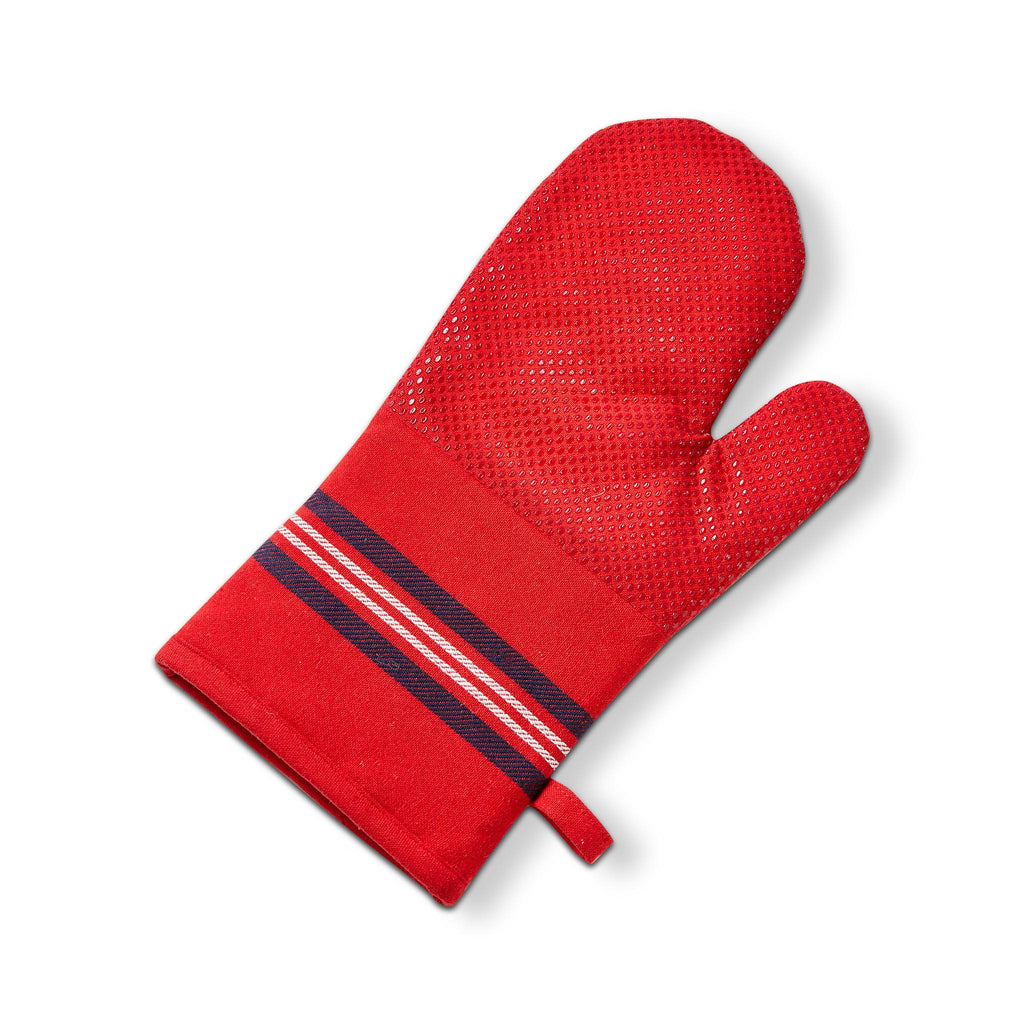 Striped Silicone Oven Mitt