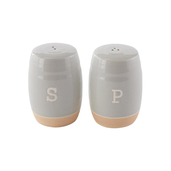 Grey Ceramic Salt & Pepper Shaker Set