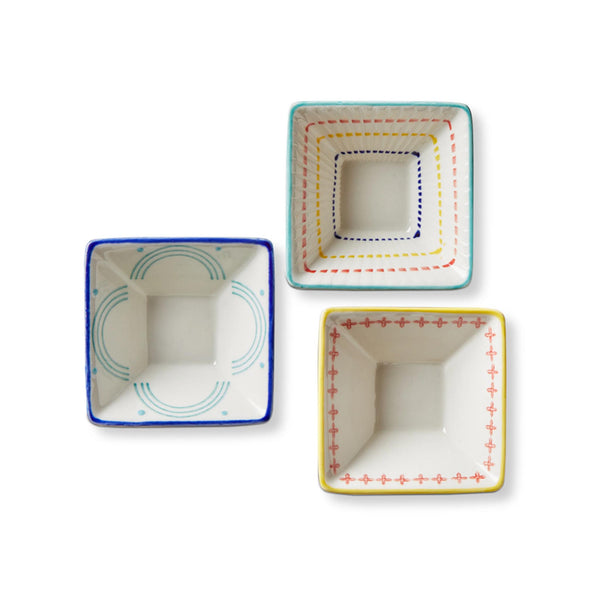 Geo Sauce Dishes - top view