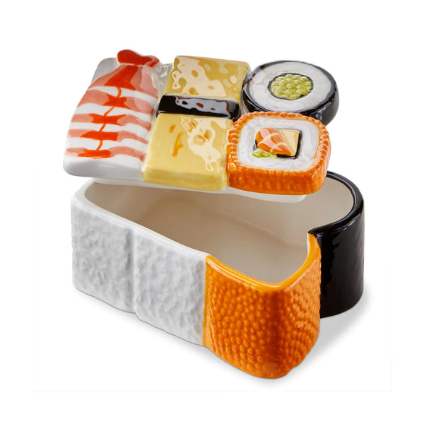 Sushi Lidded Trinket Dish - open