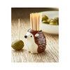 Ceramic Hedgehog Toothpick Holder - in use