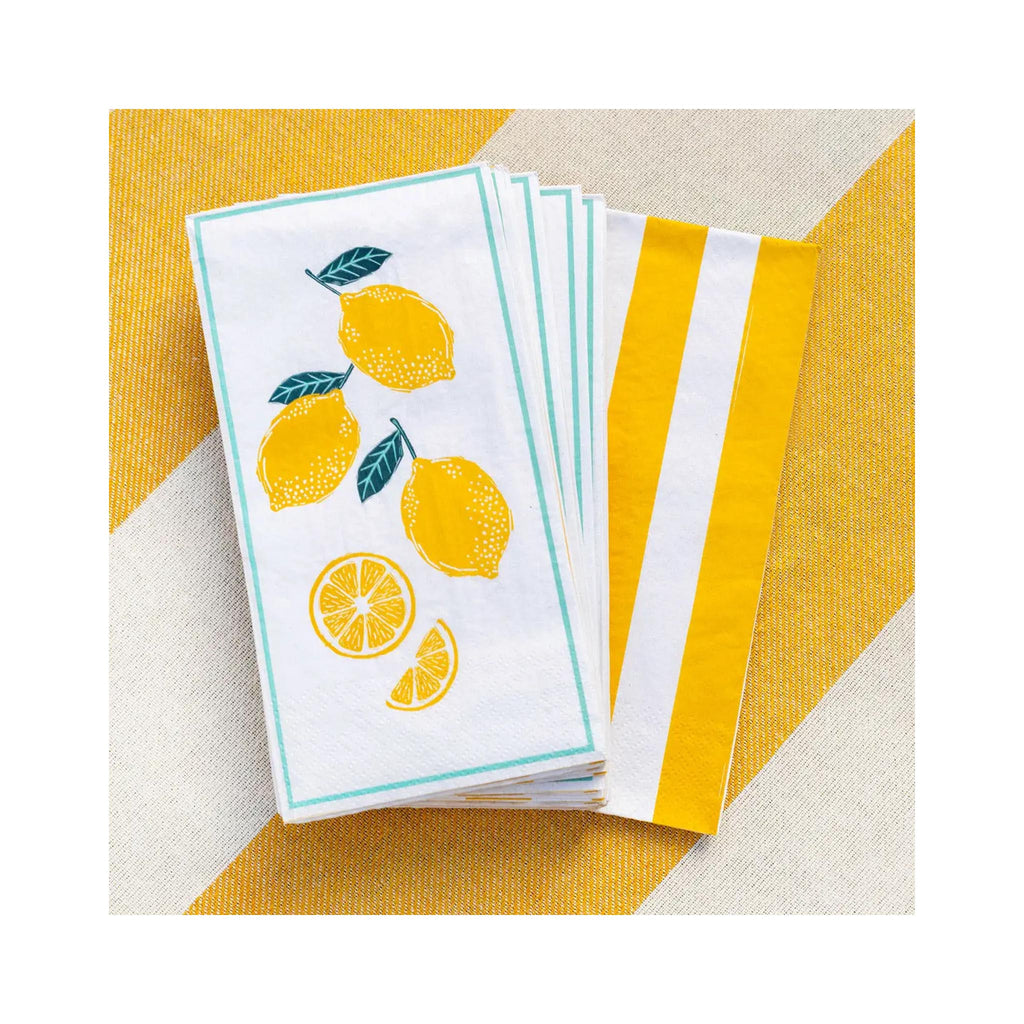 Lemon Long Lunch Paper Napkins