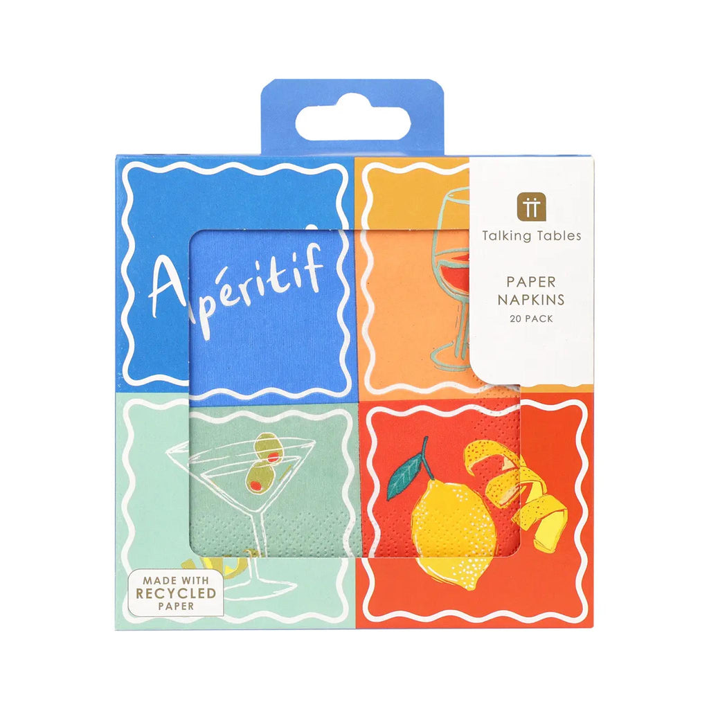 Bon Aperitif Recycled Paper Cocktail Napkins - packaging