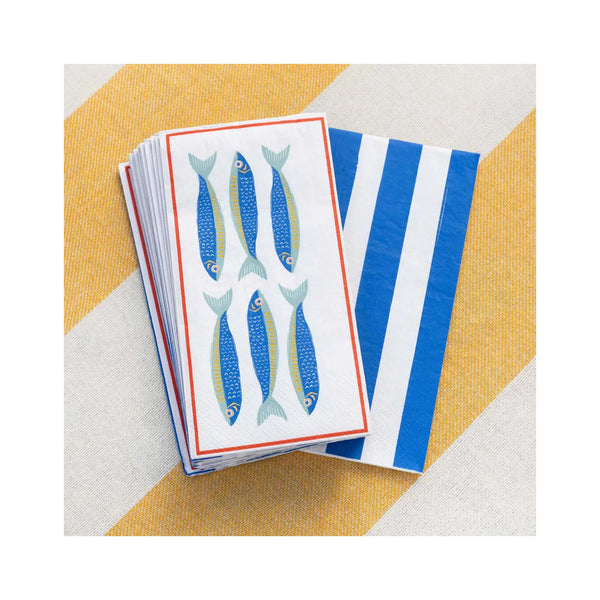Sardine Fish Long Lunch Paper Napkins