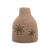 Felt Embroidered Vases - Light Brown