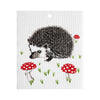 Swedish Dishcloths - Talla Imports - Hedgehog with Mushrooms