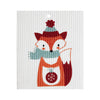 Swedish Dishcloths - Winter - Fox with Ornament