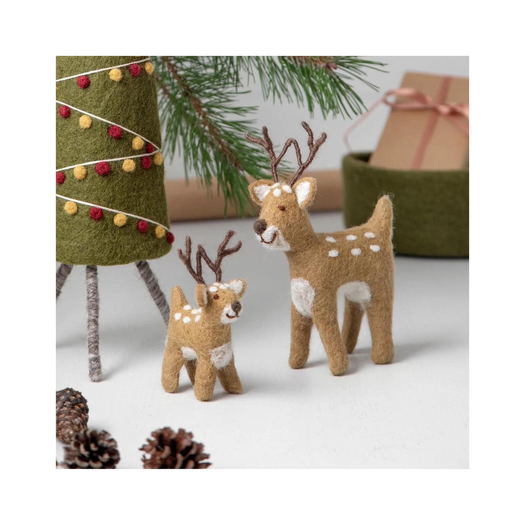 Felt Deer Figures