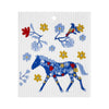 Swedish Dishcloths - Talla Imports - Horse & Bird Floral