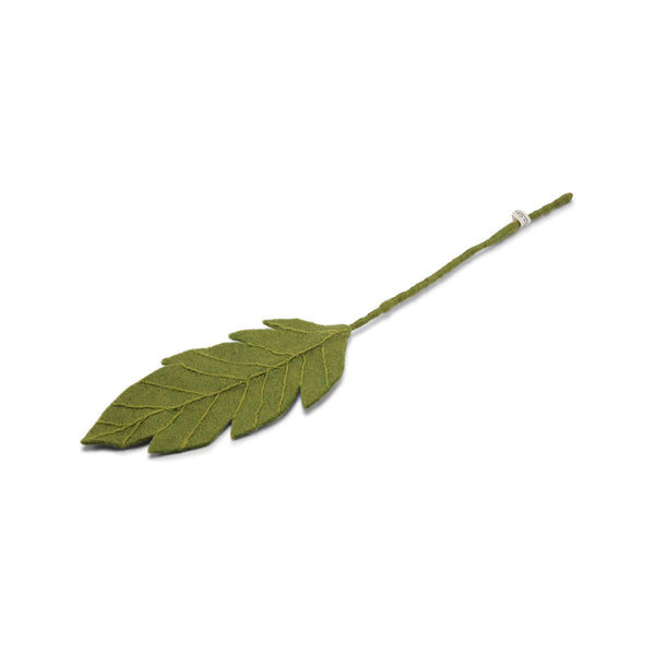 Felt Leaf Branch - Big Light Green