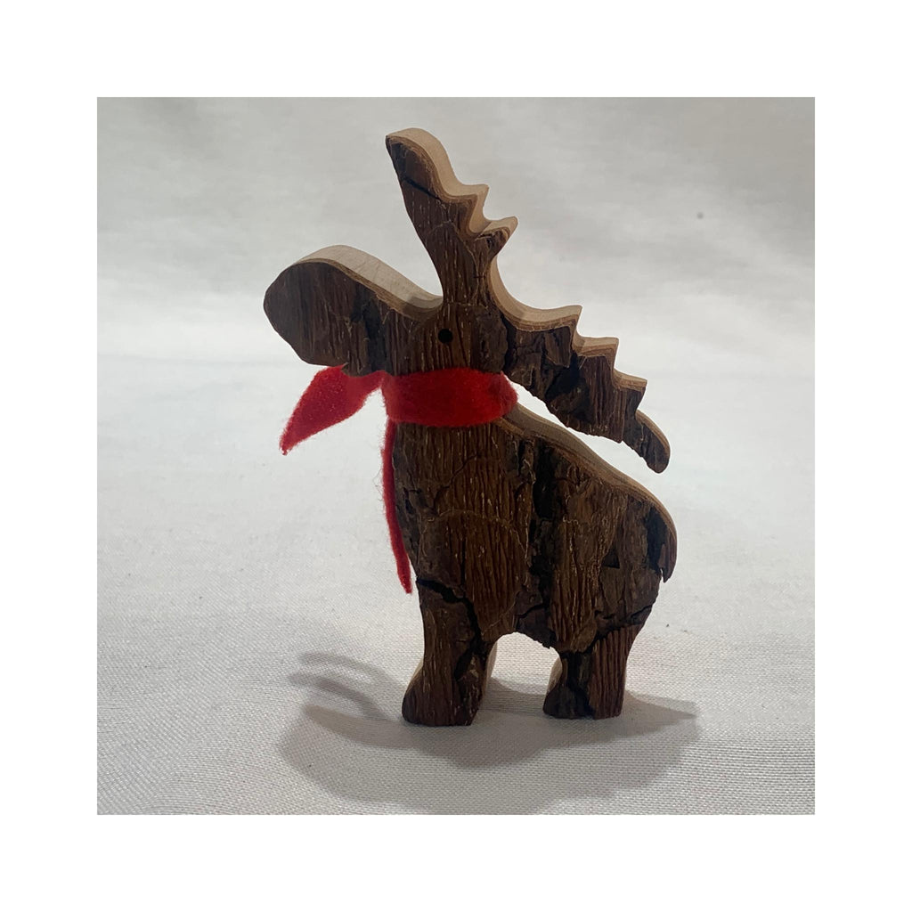 Bark Woodland Animal Figures - Moose