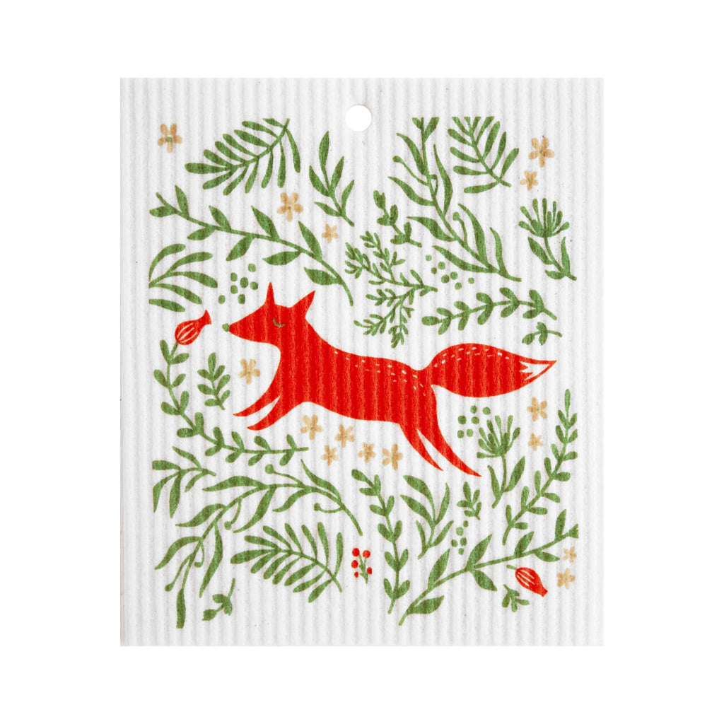 Swedish Dishcloths - Talla Imports - Floral Fox