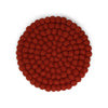 Felt Ball Trivets - Rusty Red