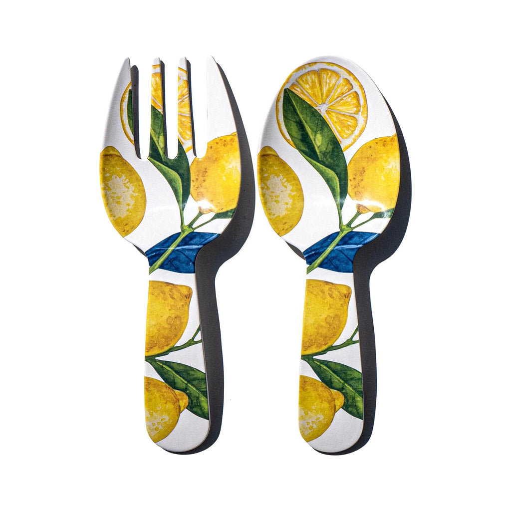 Lemon Orchard Melamine Salad Server Set