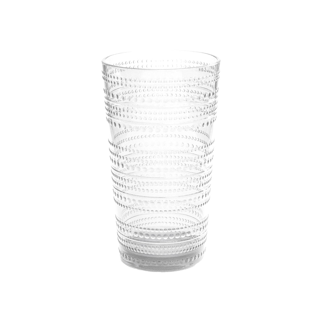 Beaded Jumbo Plastic Tumblers - Clear