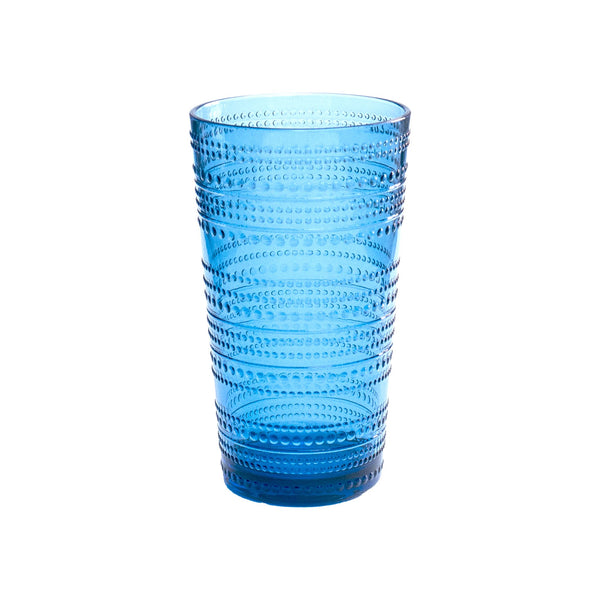 Beaded Jumbo Plastic Tumblers - Cobalt Blue