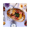 Elegant Teak Oval Serving & Cutting Boards - Medium in use