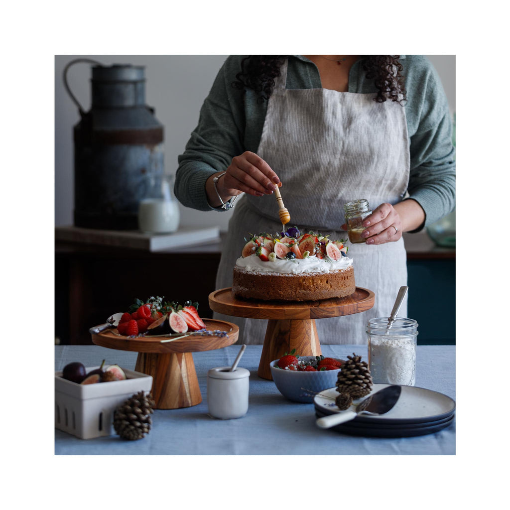 Teakhaus Serving Stands - in use
