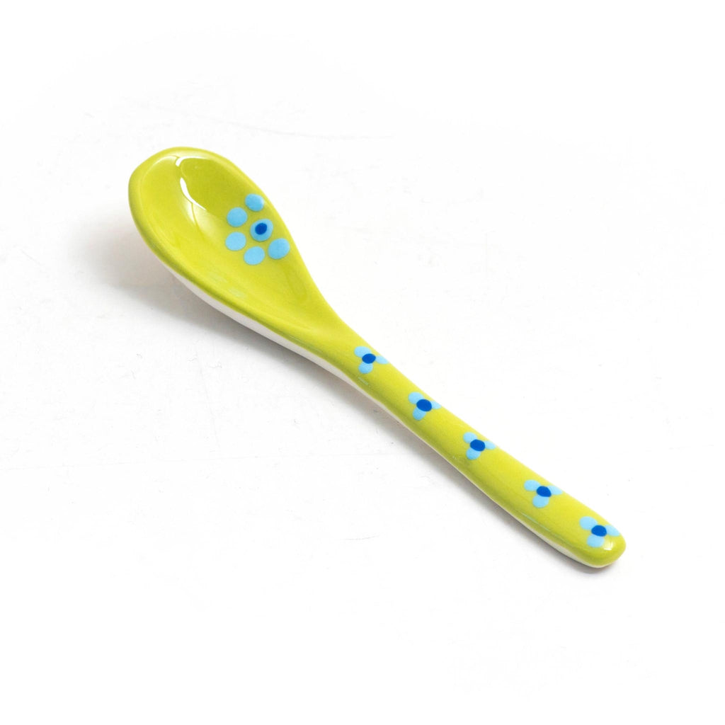 Potterswork Ceramic Small Spoon - Lime Green