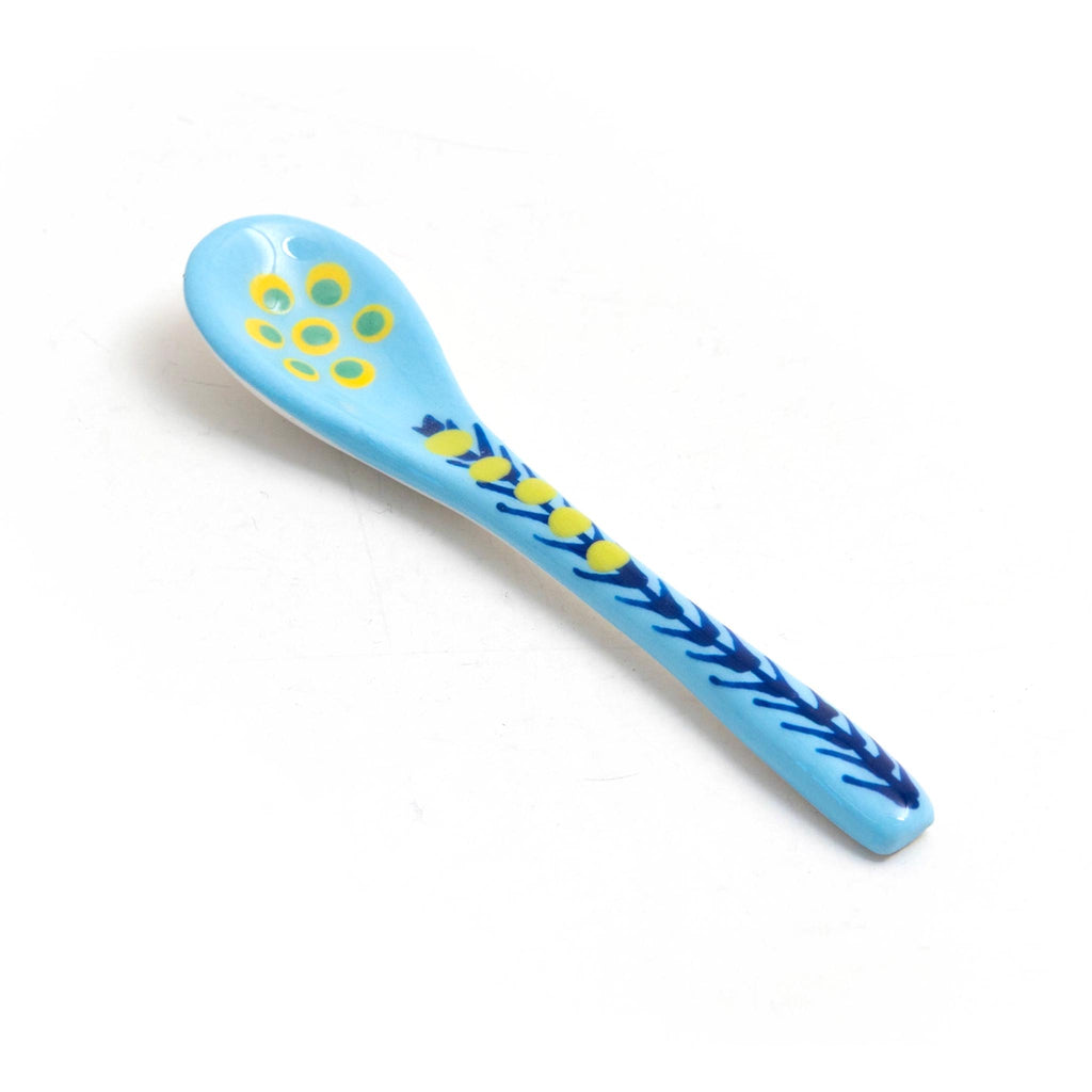 Potterswork Ceramic Small Spoon - Baby Blue