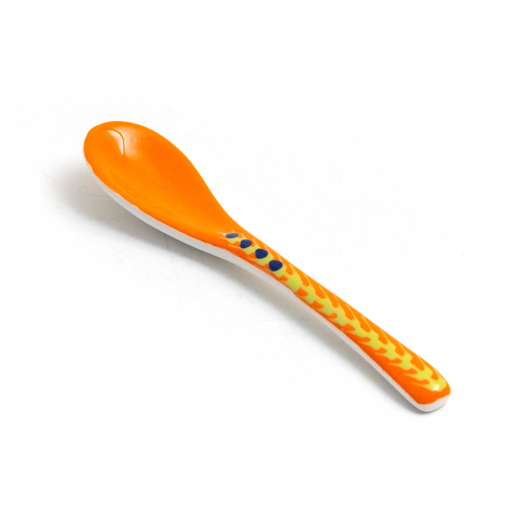 Potterswork Ceramic Small Spoon - Orange