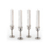 White on White Shabbat Candles Set of 4