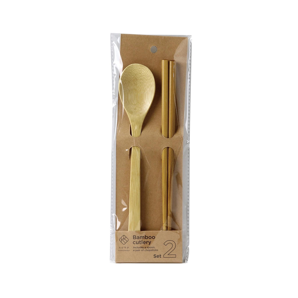 Bamboo Chopstick and Spoon Set - packaging