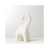 Whimsical Elephant Ceramic Sculpture- White