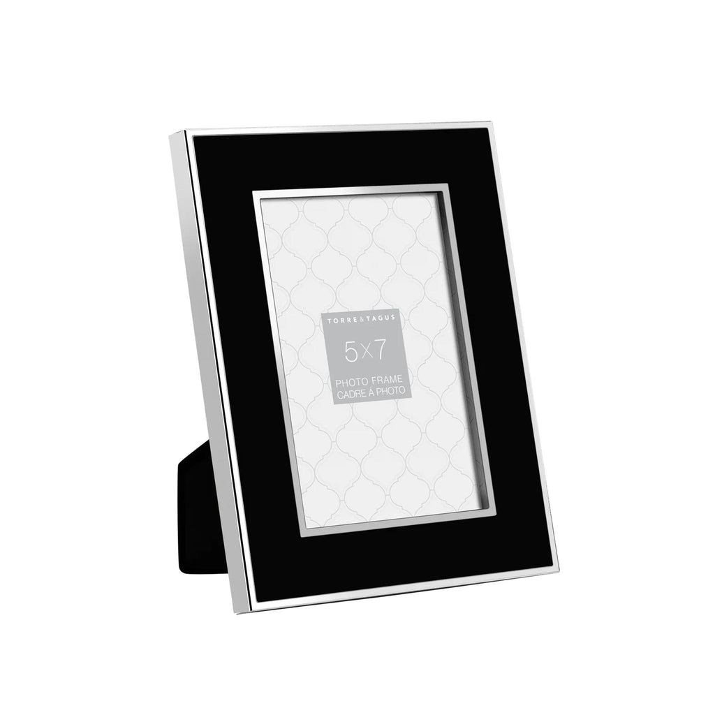Regis Silver Trim Black Frame