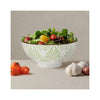 Kiri Porcelain Bowl - Green Lotus - Large - in use