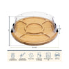 Flip, Serve & Store Round Charcuterie Board with Locking Lid