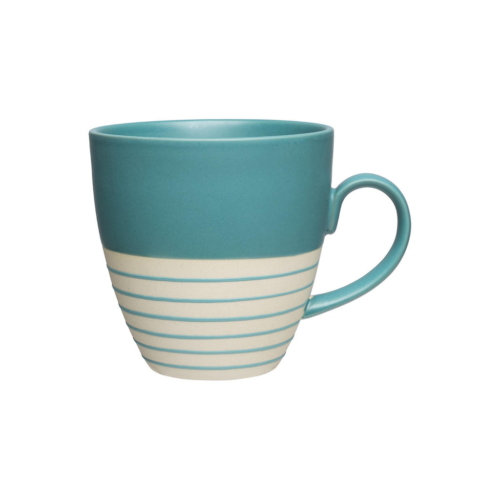 Modern Matte Stoneware Cups- Turquoise