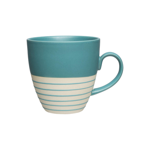 Modern Matte Stoneware Cups- Turquoise