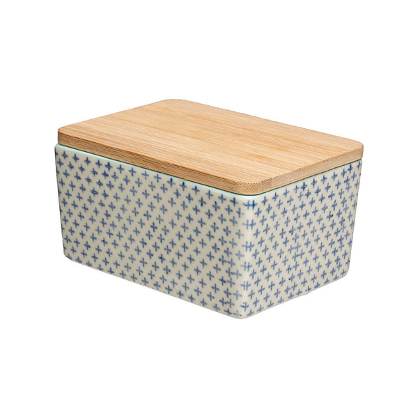 Ceramic Butter Box with Bamboo Lid