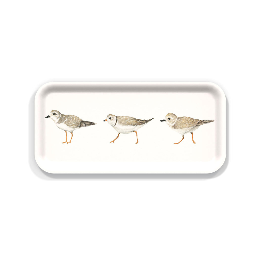 Finnish Birch Tray - Small - Plovers in Line